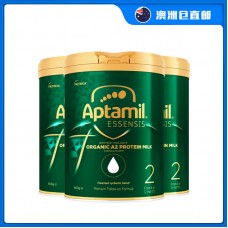 【澳洲直邮包邮】Aptamil 爱他美 奇迹绿罐 有机A2蛋白婴幼儿奶粉二段 900克x3罐（6-12个月）【收件人身份证必须上传】【新疆、西藏、内蒙古、青海、宁夏、海南、甘肃，需加收运费】